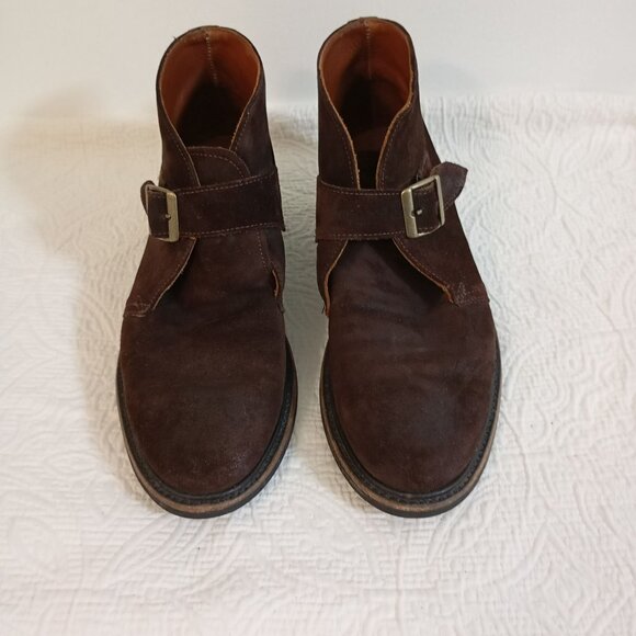 Walk-Over Suede Buckle Strap Mens Ankle Boots Size 9 Made In USA main image 5